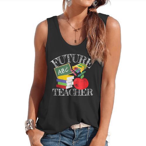 Future Teacher Costume Tee For Men Women Adults And Kids Flowy Tank - teacherstshirts.com DE