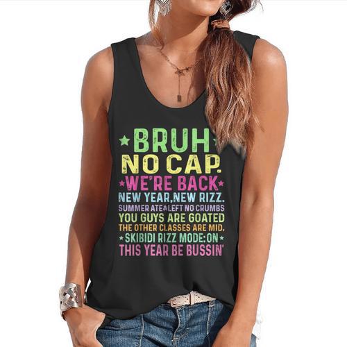 Gen A Slang Teachers Happy 1st Day Of School 2025 Students Flowy Tank - teacherstshirts.com UK