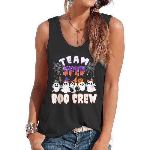 Halloween Costume Team SPED Teacher Special Education Flowy Tank - teacherstshirts.com