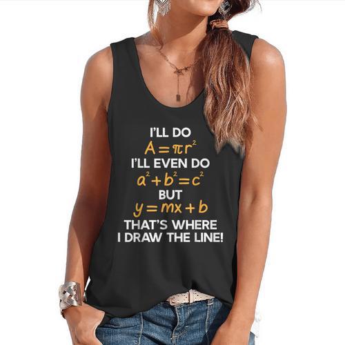 I'Ll Do Math Formula Math Puns For Students Teachers Flowy Tank - teacherstshirts.com DE