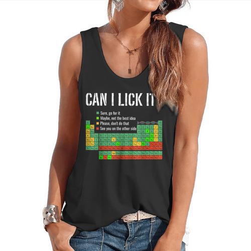 Can I Lick It Periodic Table Science Teacher Student Flowy Tank - teacherstshirts.com AU