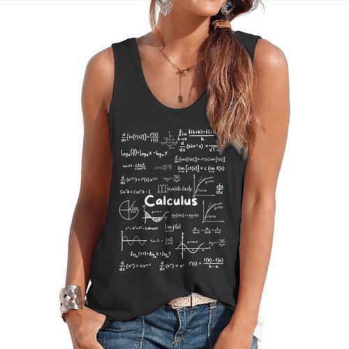 Mastering Essential Calculus Formulas Math Genius Teacher Flowy Tank - teacherstshirts.com