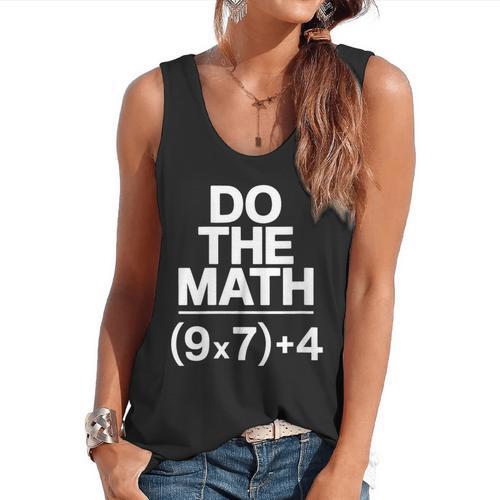 Do The Math Equation Thanksgiving Teacher 67 Six Seven 6 7 Flowy Tank - teacherstshirts.com DE