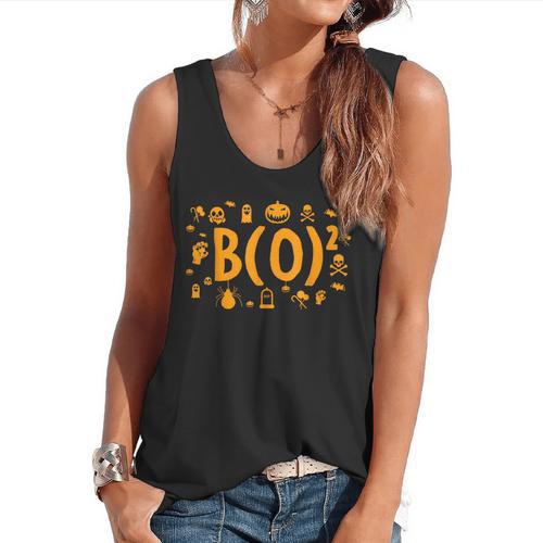Math Teacher Halloween Mathematician Math Lover Boo Flowy Tank - teacherstshirts.com CA