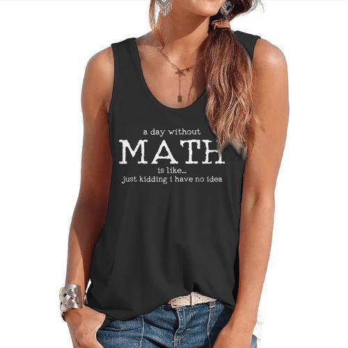 Math Teacher Student Mathematician Flowy Tank - teacherstshirts.com UK