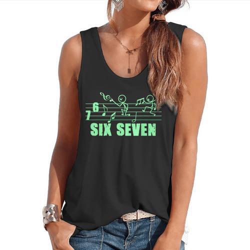 Musical 67 Music Meme Slang Six Seven Music Teacher Flowy Tank - teacherstshirts.com AU