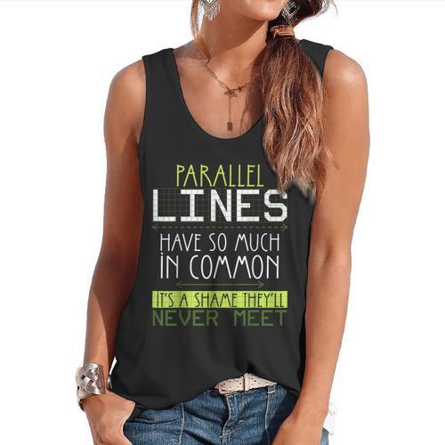 Nerdy Math Lovers Geometry Pun Mathematics Teachers Flowy Tank - teacherstshirts.com AU