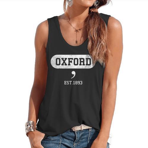 Oxford Comma English Teacher Shirt T-Shirt Flowy Tank - teacherstshirts.com AU