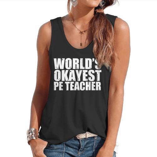 PE Teacher Flowy Tank - teacherstshirts.com