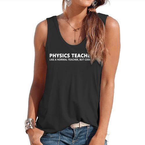 Physics Teacher Physics Teacher For Men Women Girls Kids Flowy Tank - teacherstshirts.com UK
