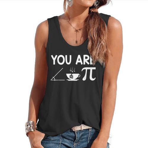 Pi Day Shirt Women Teacher 2022 Math Cutie Pie Acute Tea Pie Flowy Tank - teacherstshirts.com