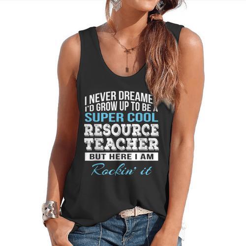 Resource Teacher Tshirt Men Women Flowy Tank - teacherstshirts.com CA