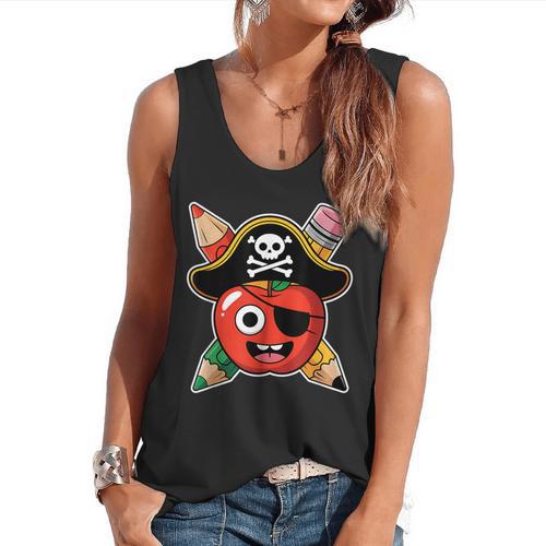 School International Talk Like A Pirate Day Pirate Teacher Flowy Tank - teacherstshirts.com AU
