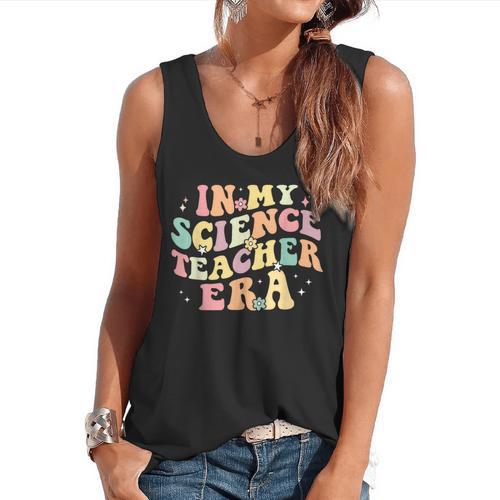 In My Science Teacher Era Retro Back To School STEM Teacher For Men Women Flowy Tank - teacherstshirts.com AU