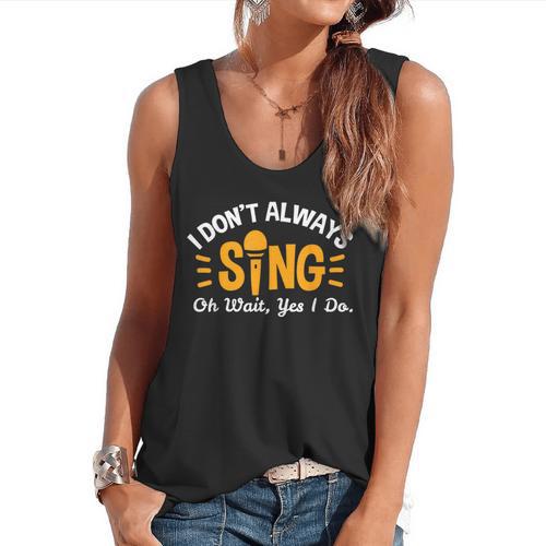 Singer Musician Music Musical Teacher Singing Flowy Tank - teacherstshirts.com AU