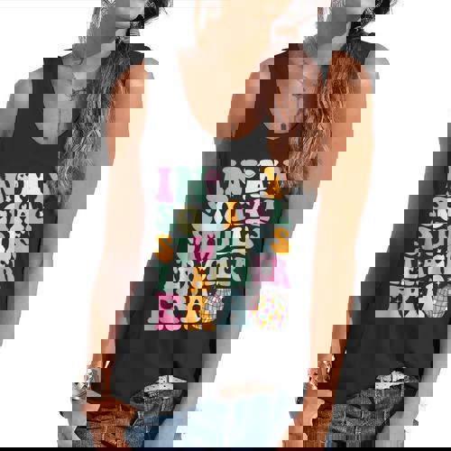 In My Social Studies Teacher Era Cute Social Studies Teacher Flowy Tank - teacherstshirts.com