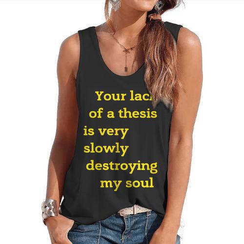 Teacher Or Professor Essay Thesis Writing Joke For Men Women Flowy Tank - teacherstshirts.com AU