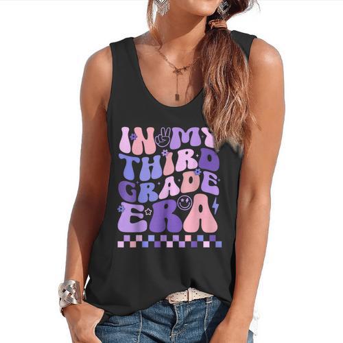 In My Third Grade Era 3rd Grade Teacher Student Boy Girl Flowy Tank - teacherstshirts.com