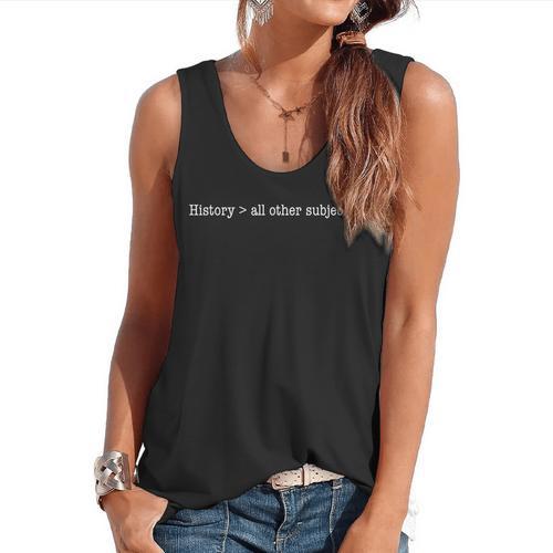 History Buff For Students Professors-History Teacher Men Women Girls Kids Flowy Tank - teacherstshirts.com AU