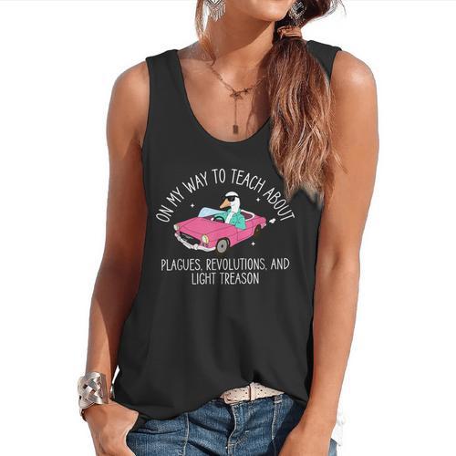 History Teacher Silly Goose Back To School Social Studies Flowy Tank - teacherstshirts.com AU