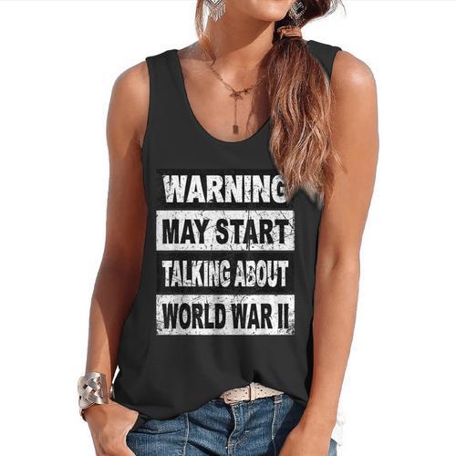Vintage Historian Shirt History Teacher Co Retro WW2 History Teacher Flowy Tank - teacherstshirts.com AU