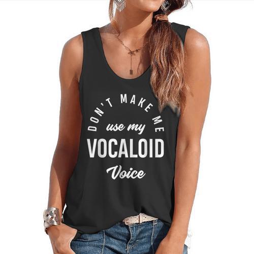 Vocaloid Voice Vocal Music Teacher Singer Singing Flowy Tank - teacherstshirts.com CA