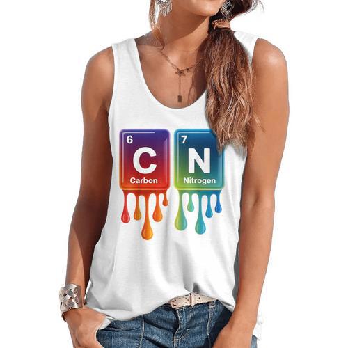 6 7 Science Chemistry Teacher Periodic Table Meme Tee Flowy Tank - teacherstshirts.com AU