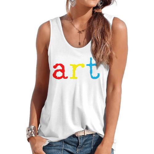 Art Teacher Artists Flowy Tank - teacherstshirts.com UK