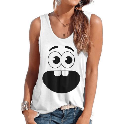 Creepy Carrots Face Teacher Halloween Costume Matching Flowy Tank - teacherstshirts.com AU