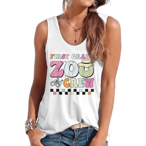 Field Zoo Trip Shirt For Teacher First Grade Crew For Men Women Kids Flowy Tank - teacherstshirts.com UK