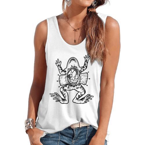 Frog Dissection Biology Anatomy Lab Science Teacher Flowy Tank - teacherstshirts.com