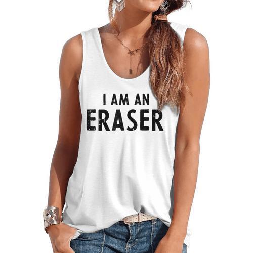 Halloween Teacher Im An Eraser Costume Kids Men Women Flowy Tank - teacherstshirts.com AU