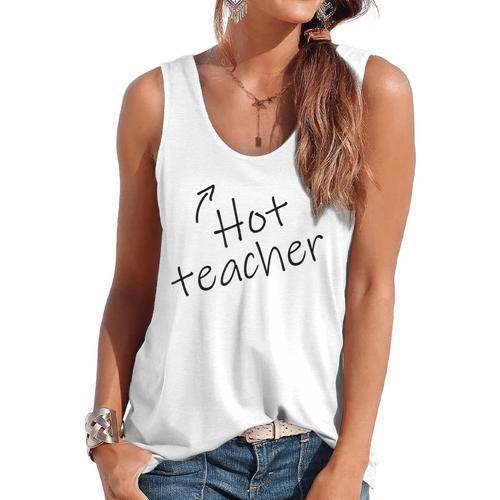 Hot Sexy Teacher Adult Humor Halloween Costume T Shirt Flowy Tank - teacherstshirts.com CA