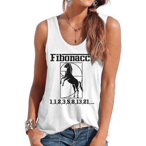Nerdy Fibonacci Racing Car Horse Math Teacher Men Women Girls Kids Flowy Tank - teacherstshirts.com DE