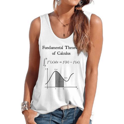 Nerdy Fundamental Theorem Of Calculus Math Teacher Geek Flowy Tank - teacherstshirts.com