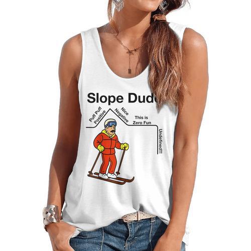 Nerdy Slope Dude Geometry Algebra Math Teacher Flowy Tank - teacherstshirts.com AU
