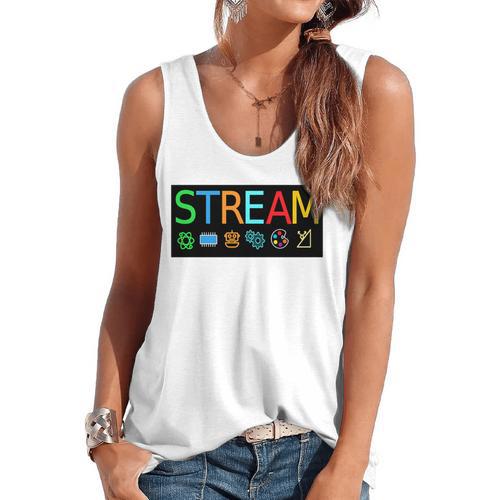 Stream Technology Robotics Shirt For Teachers And Students Premium Tri-Blend Flowy Tank - teacherstshirts.com DE