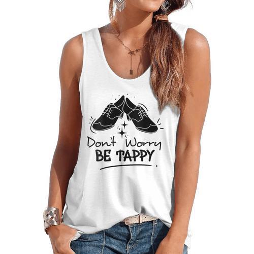 Tap Dancer Tap Dancing Shoes Tap Dance Teacher Flowy Tank - teacherstshirts.com CA