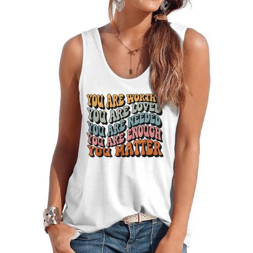 Unity Day Tee Orange Women Teacher You Matter Orange Be Kind Flowy Tank - teacherstshirts.com