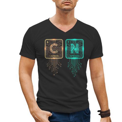 6 7 Science Chemistry Teacher Periodic Table Meme Men's V-Neck T-Shirt - teacherstshirts.com AU