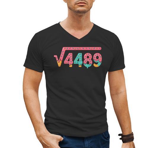67 Ice Cream Drip Meme Square Root 4489 Slang Math Teacher Men's V-Neck T-Shirt - teacherstshirts.com CA