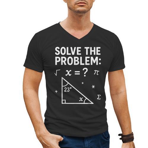 67 Math Meme Solve The Problem Teacher For Student Men's V-Neck T-Shirt - teacherstshirts.com