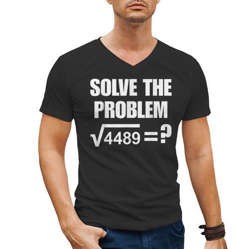 67 Meme Math Six Seven Teacher Brainrot Joke Men's V-Neck T-Shirt - teacherstshirts.com AU