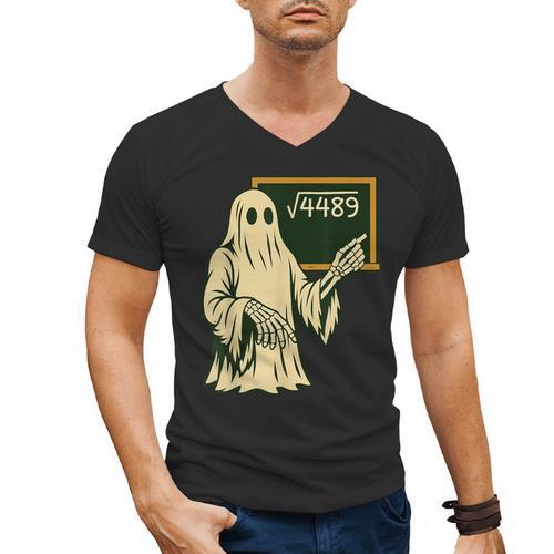 67 Meme Square Root 4489 Slang Math Teacher Skeleton Men's V-Neck T-Shirt - teacherstshirts.com AU