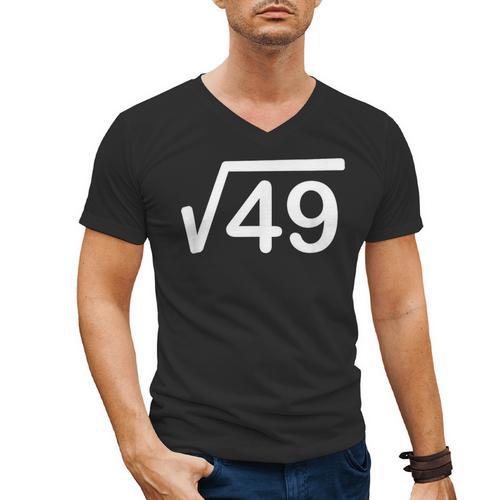 67 Six Seven Meme Square Root Couple Matching Teacher Men's V-Neck T-Shirt - teacherstshirts.com