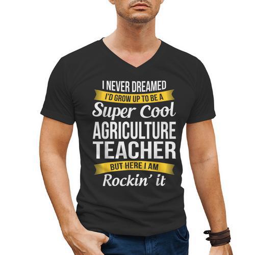 Agriculture Teacher Appreciation AG Teacher Men's V-Neck T-Shirt - teacherstshirts.com DE
