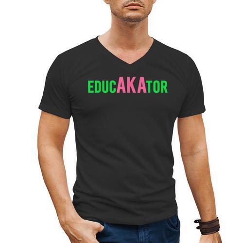 Aka Educator Educators & Teacher Crew School Squad Men's V-Neck T-Shirt - teacherstshirts.com DE