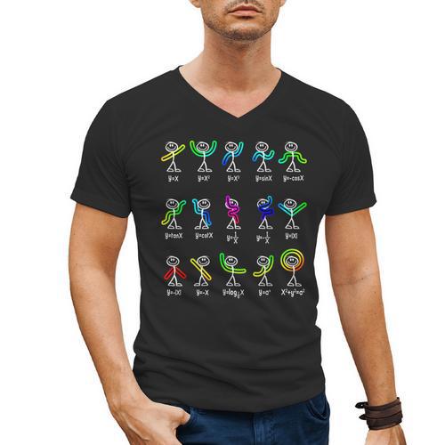 Algebra Dance Function Math Teacher Geek Idea Men's V-Neck T-Shirt - teacherstshirts.com