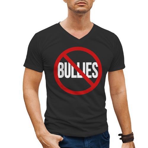 Anti Bullying No Bullies School Teacher Student Kindness Men's V-Neck T-Shirt - teacherstshirts.com AU