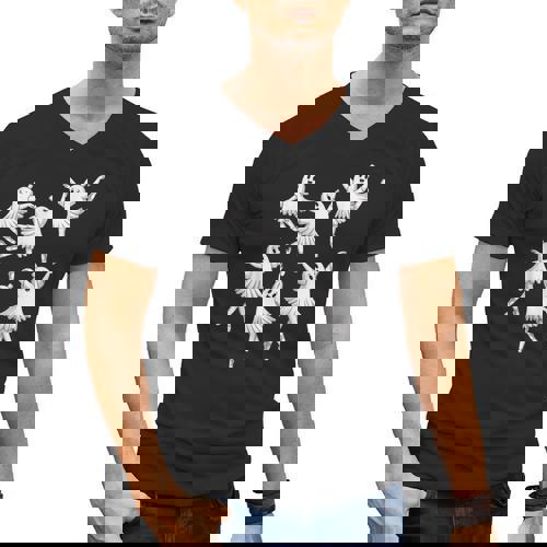 Ballet Ghost Dancer Spooky Dance Teacher Halloween Costume Men&#x27;s V-Neck T-Shirt - teacherstshirts.com